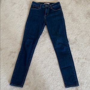 Levi Strauss & co high rise skinny jeans